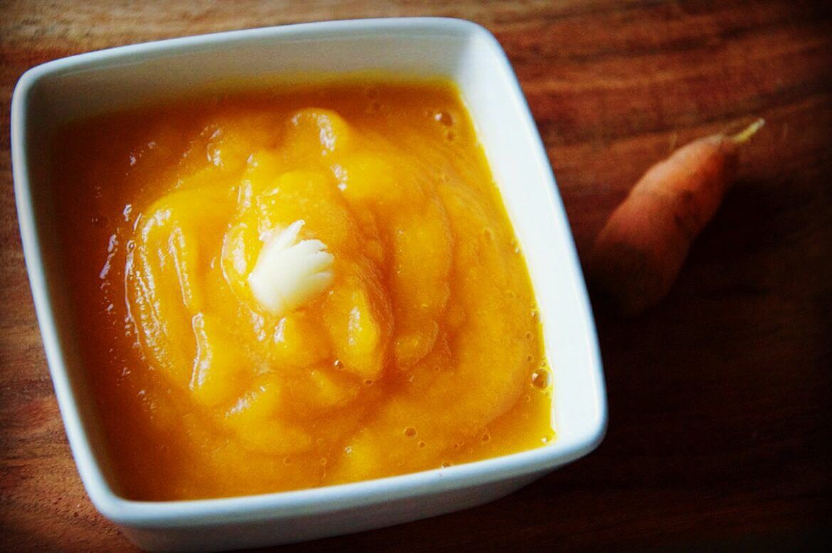Baby's first carrot purée recipe (from 4 months)
