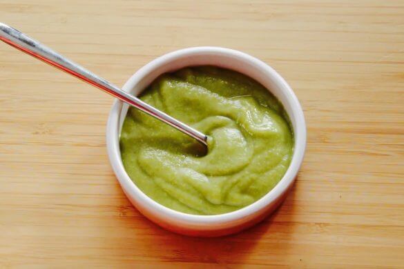 Green bean potato and cod fish baby puree recipe (from 6 months)