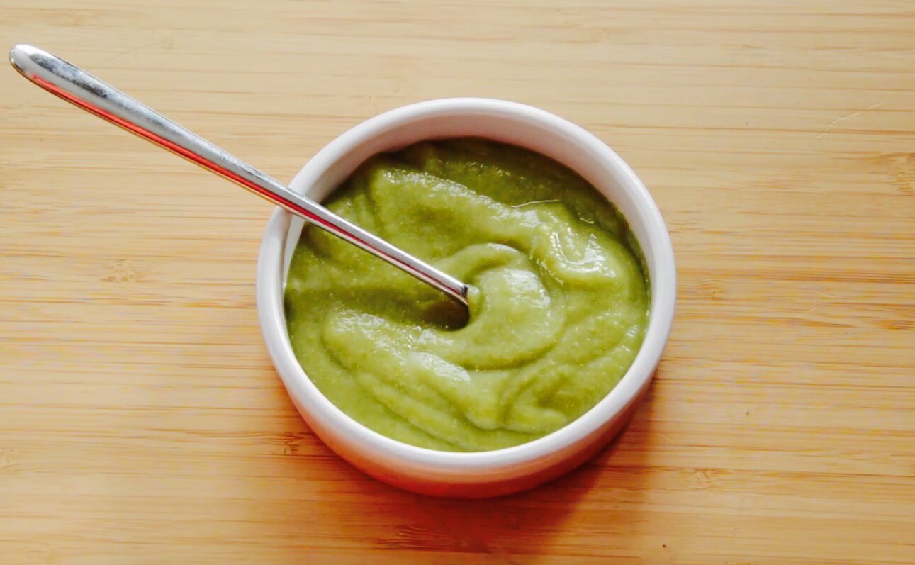 Green bean potato and cod fish baby puree recipe (from 6 months)