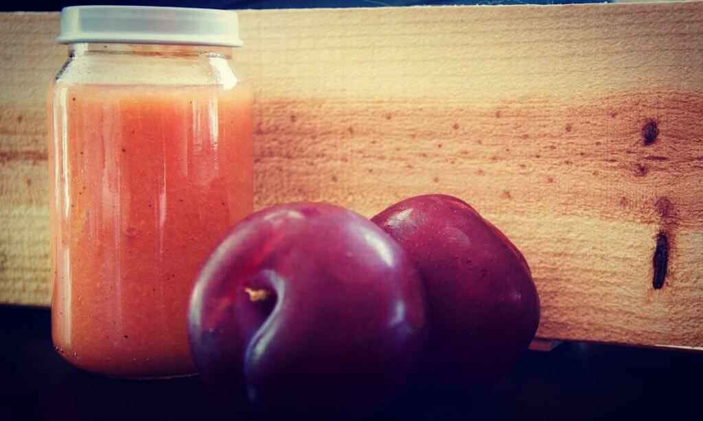 Plum with cinnamon baby puree recipe (from 6 months) Cooking for my baby