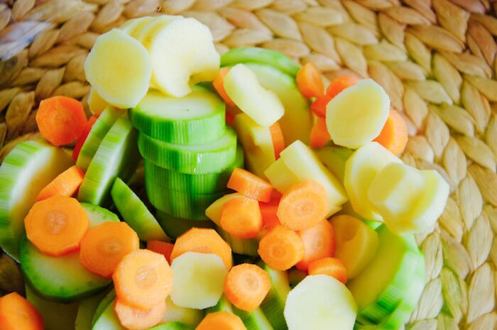 Zucchini Carrot and potato for baby