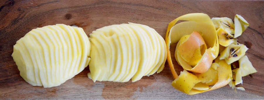 Apple slices for baby
