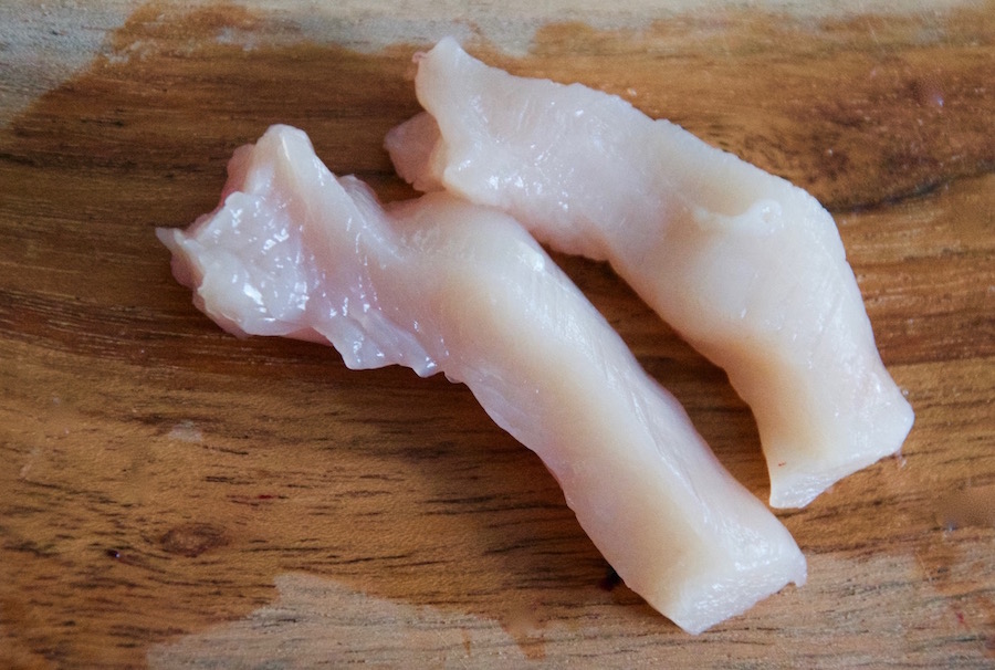 Raw chicken breast ready to be cooked for babies