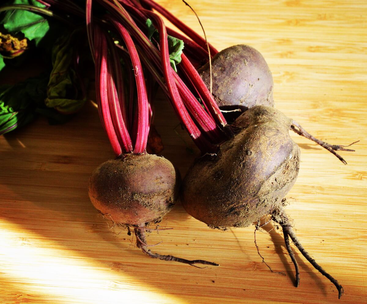 Fresh beetroots for baby