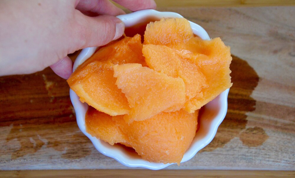 Melon, apple and vanilla baby puree recipe (from 6 months) Cooking