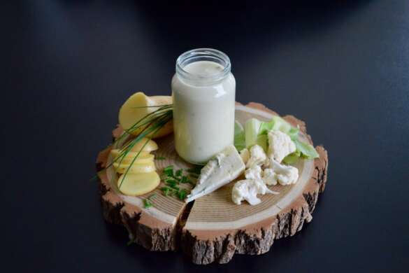 Cauliflower with gorgonzola cheese and chive baby soup recipe (from 10 months)