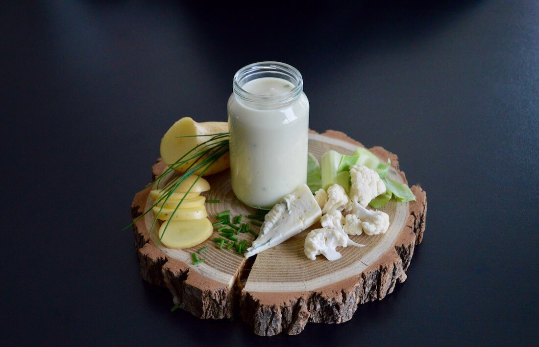 Cauliflower with cheese and chive baby soup recipe (from 10
