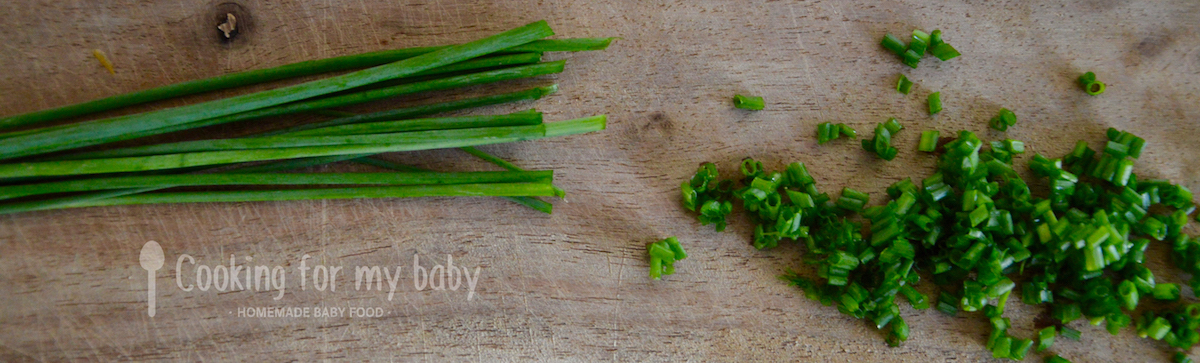 Fresh chive for baby