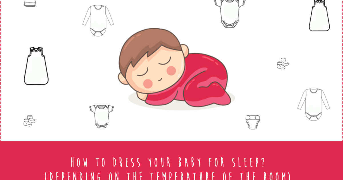 How to dress baby for sleep at night Depending on the temperature of the baby room 1200x630 cropped