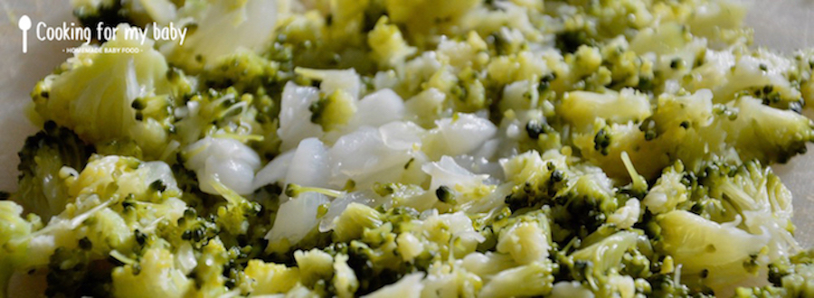 Chopped vegetables for baby