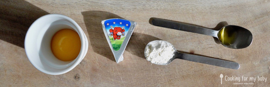 Ingredients for vegetable balls for baby