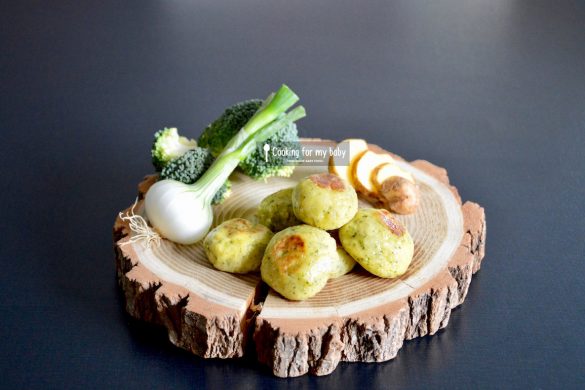 Potato broccoli and laughing cow cheese balls recipe for baby (finger food from 12 months)