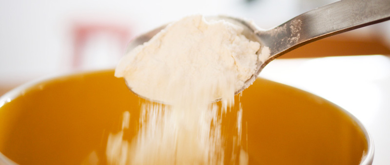 Flour for gingerbread Christmas cookies for babies