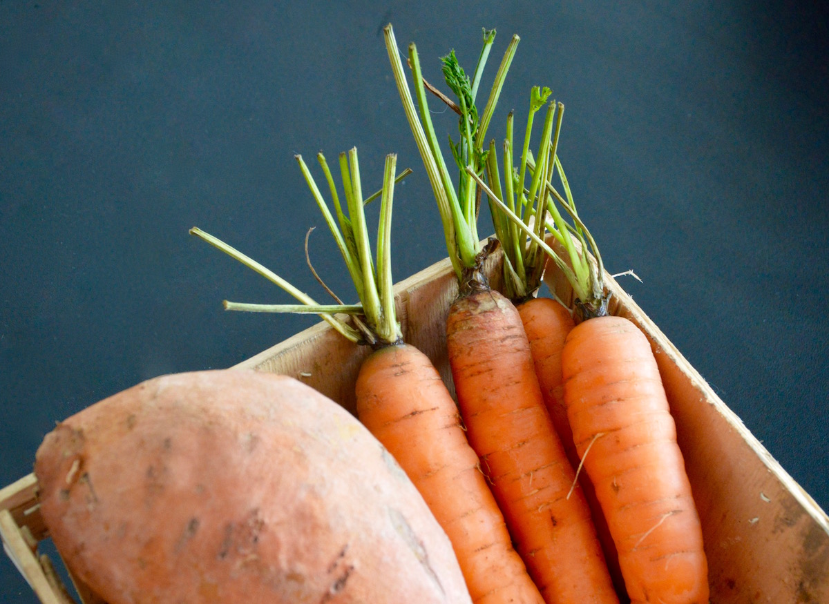 Recette De Puree De Carottes Et Patate Douce Pour Bebe Des 4 Mois Cooking For My Baby