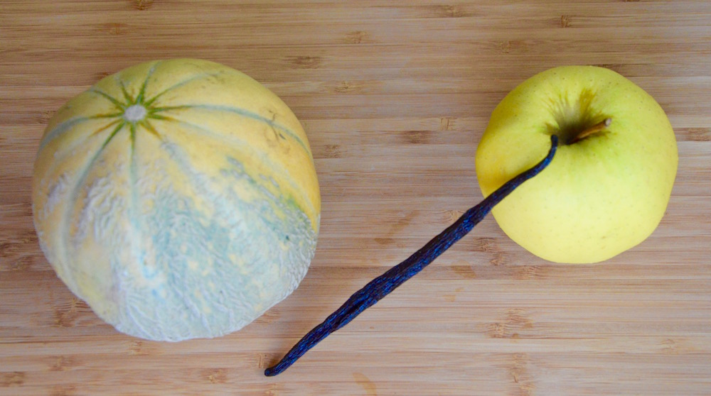 Melon pomme et vanille pour bébé