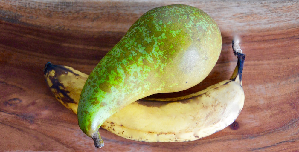 Poire et banane pour bébé