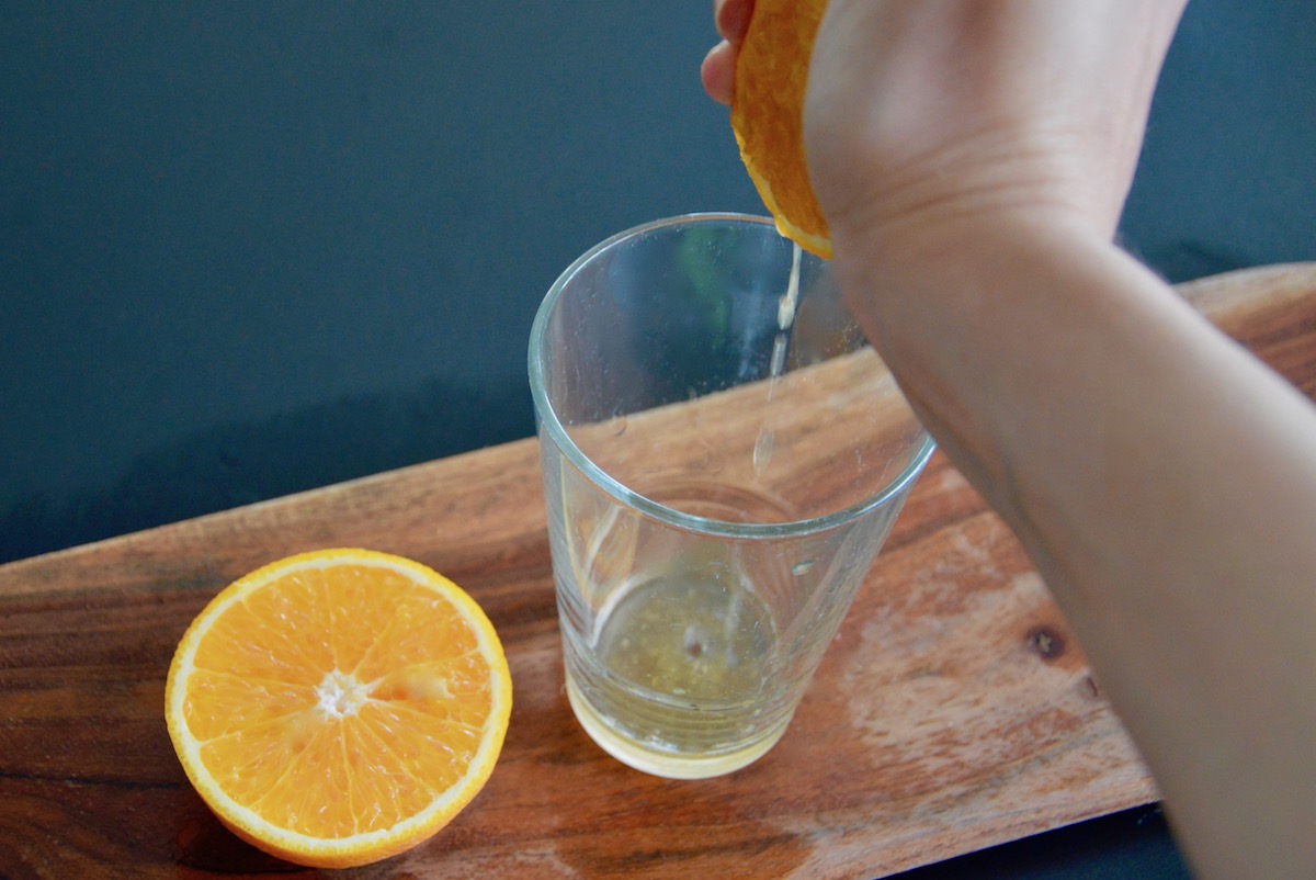 Jus d'orange pour bébé