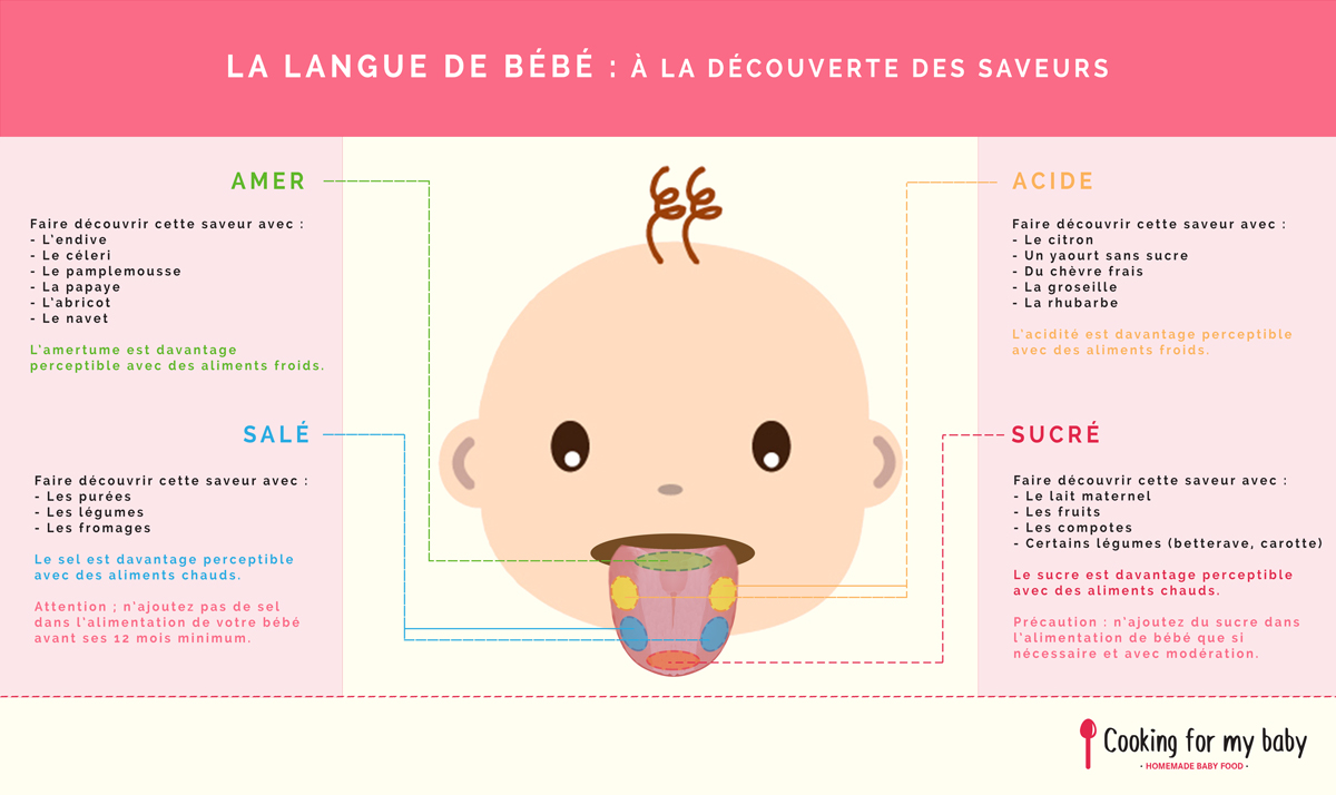 Langue de bébé : à la découverte des saveurs