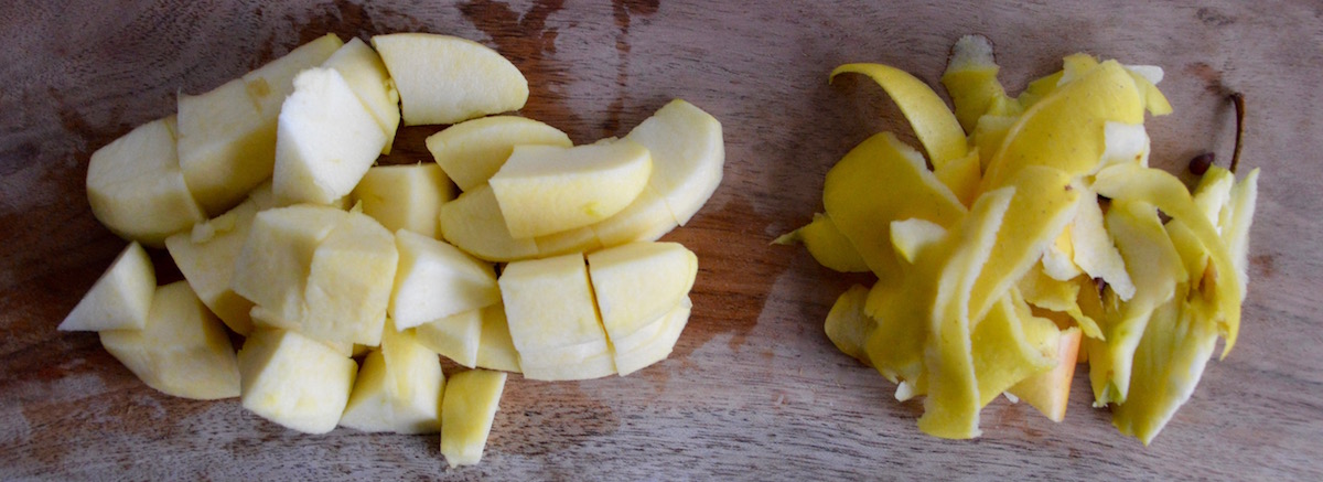 Morceaux de pomme pour bébé