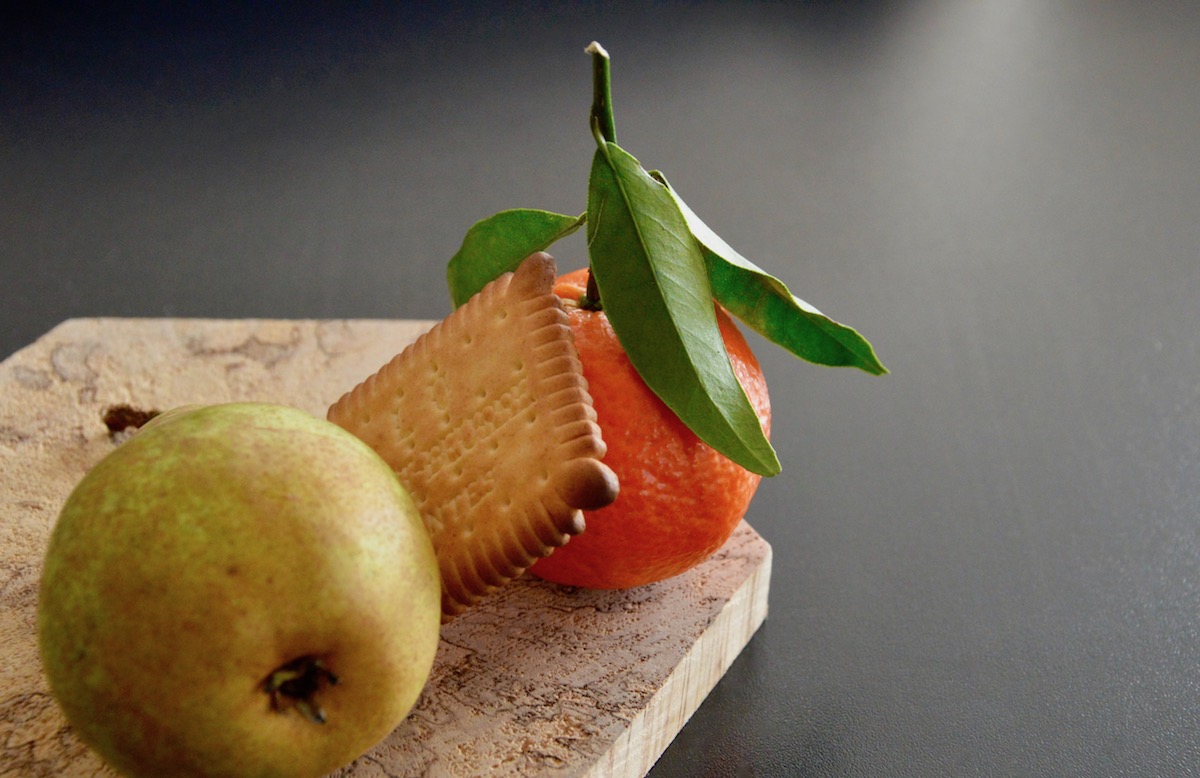 Clémentine poire et Petit-beurre pour bébé