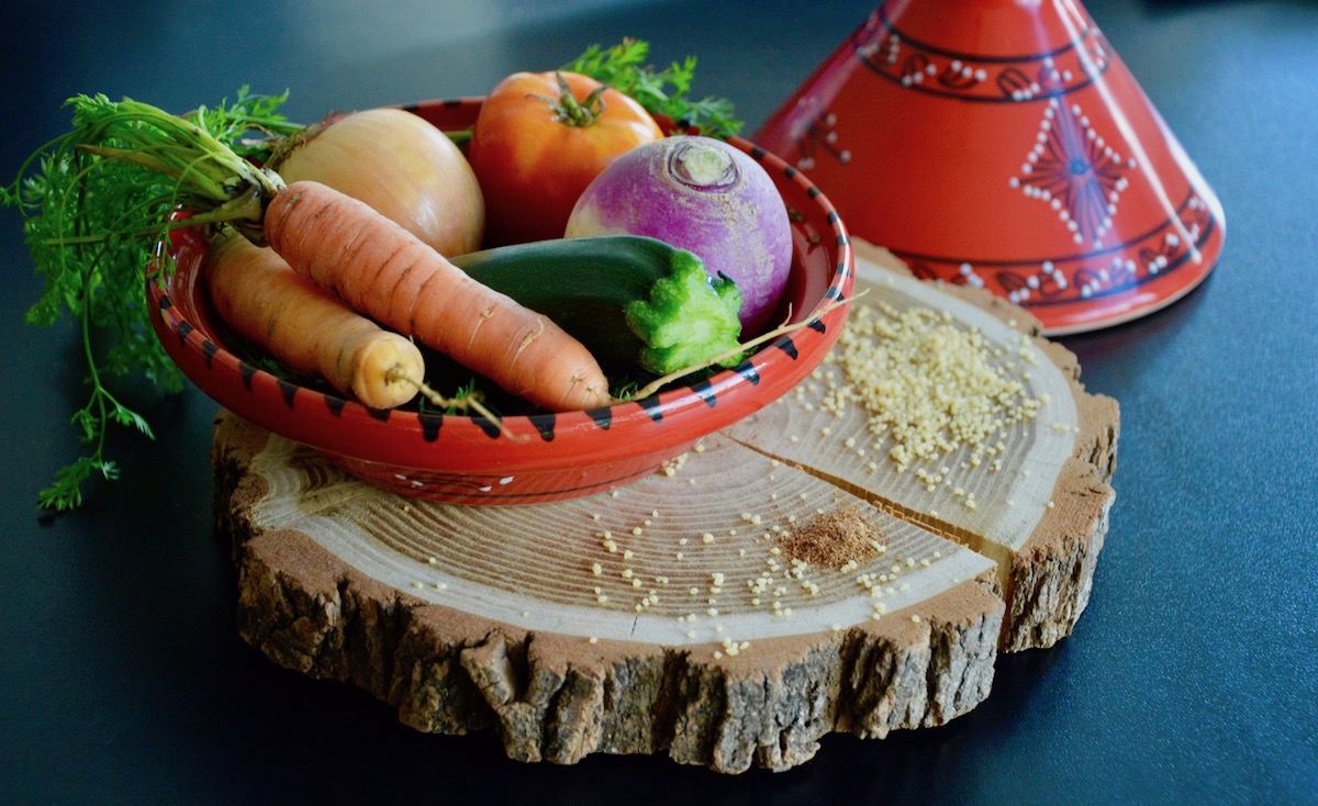 Légumes pour recette de couscous pour bébé