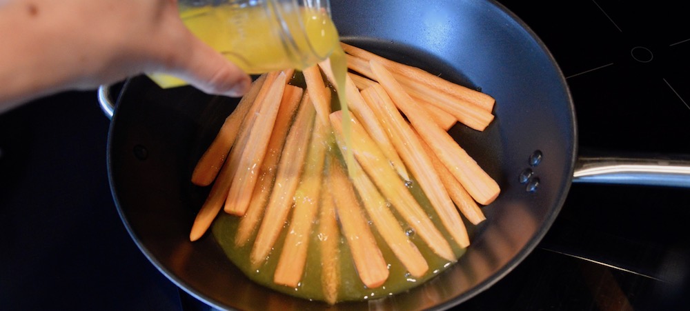 Carottes à l'orange pour bébé