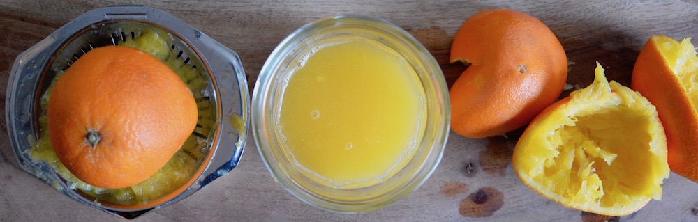 Jus d'orange pour bébé