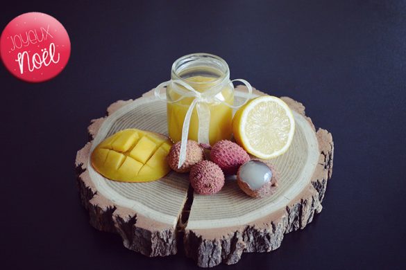 recette de Noël n°3 : Petit pot de compote mangue litchi citron pour bébé (Dès 6 mois)