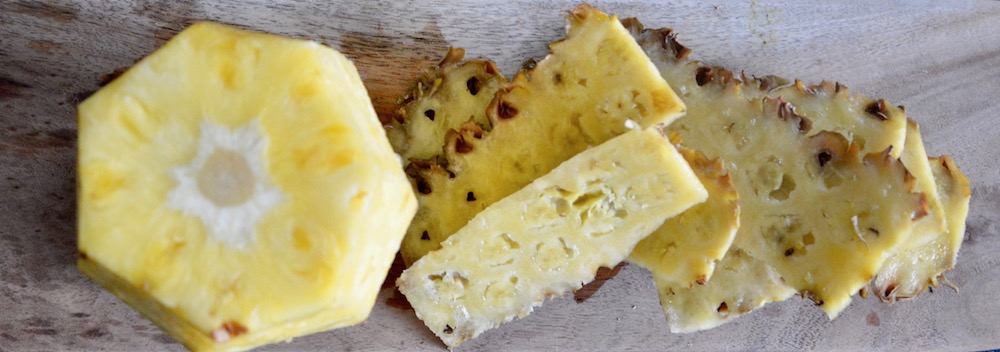 Peeled pineapple for baby