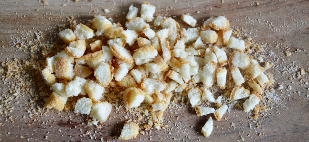 Ladyfinger crumble for baby