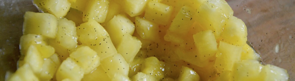 Marinade ananas vanille pour bébé