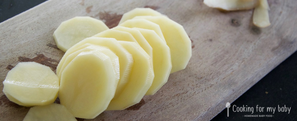 Recette De Puree De Patisson Courgette Et Pomme De Terre Gratinee A L Emmental Pour Bebe Des 10 Mois Cooking For My Baby