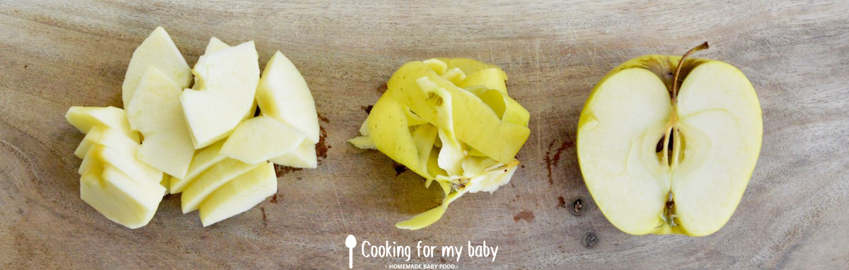 Golden Delicious apple for baby