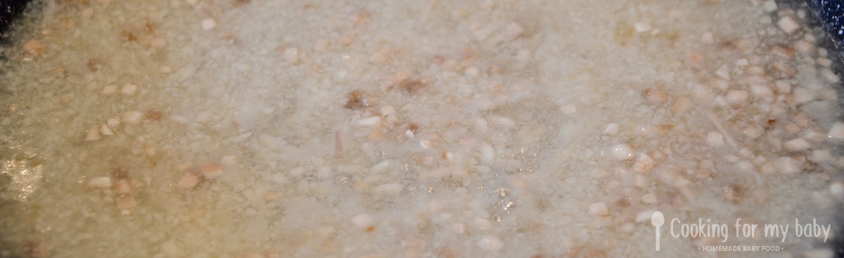 Recette De Risotto Pour Bebe Au Chou Fleur Et Champignon Des 12 Mois Cooking For My Baby