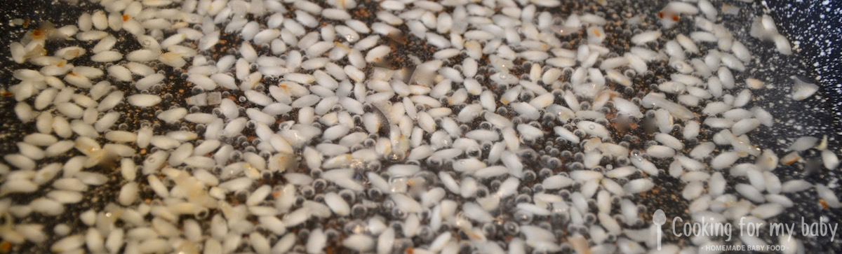 Recette De Risotto Pour Bebe Au Chou Fleur Et Champignon Des 12 Mois Cooking For My Baby