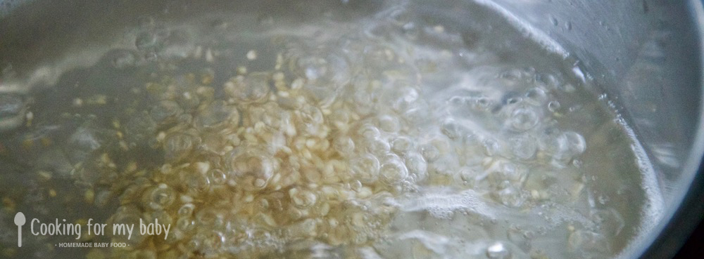Cooking quinoa for baby