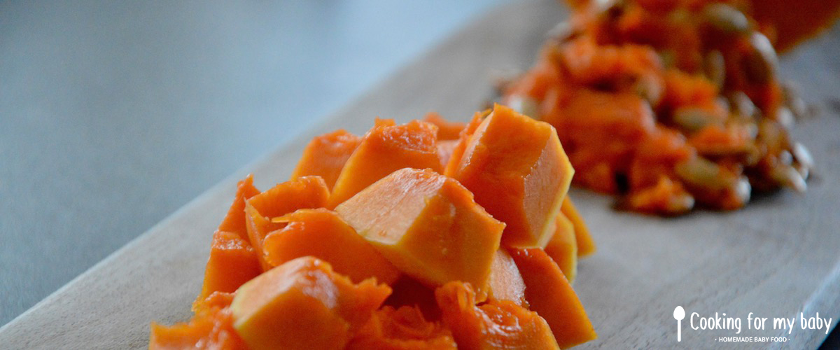 Recette De Boudin Noir Sur Ecrase De Butternut Au Lait De Coco Pour Bebe Des 18 Mois Cooking For My Baby