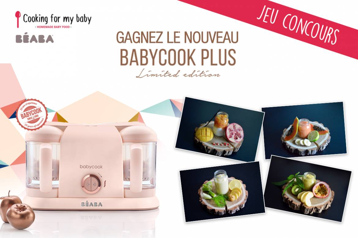 Jeu concours Béaba et Cooking for my baby pour gagner le Babycook Plus limited Edition
