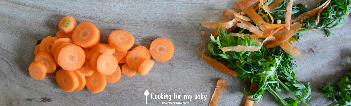 Carrot slices for baby