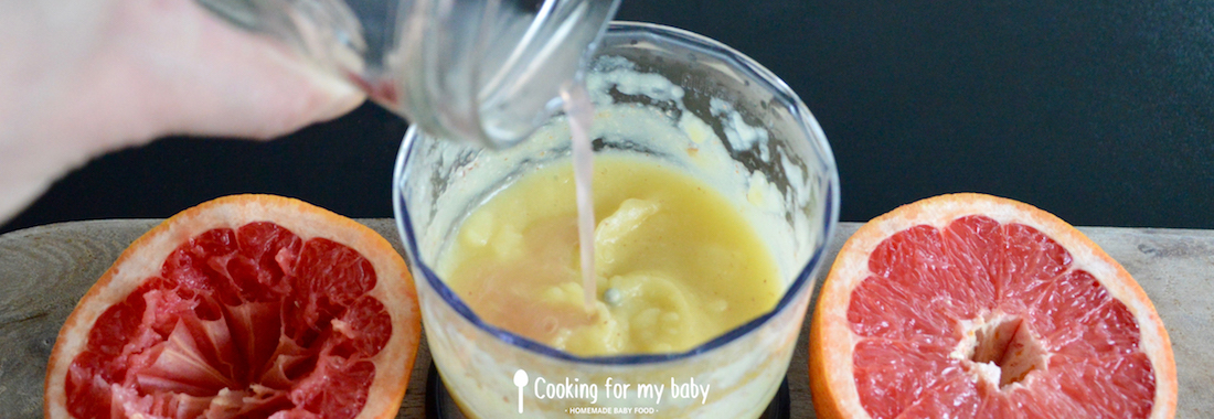 Grapefruit juice for baby's compote