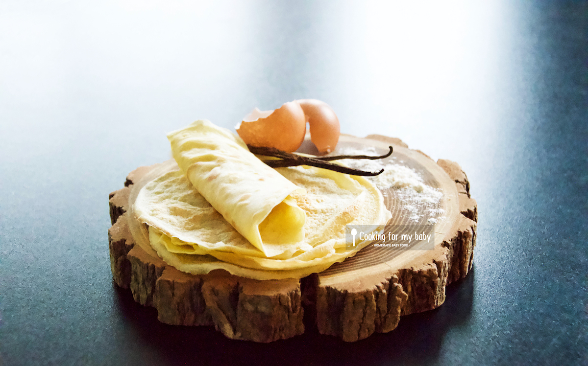 Recette De Crêpes à La Vanille Pour Bébé Sans Sucre Et Sans Lait Dès 10 Mois