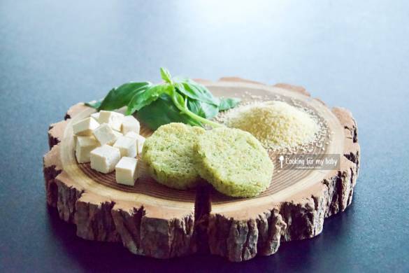 Recette de galettes de semoule fine au tofu et basilic pour bébé (Dès 8 mois)