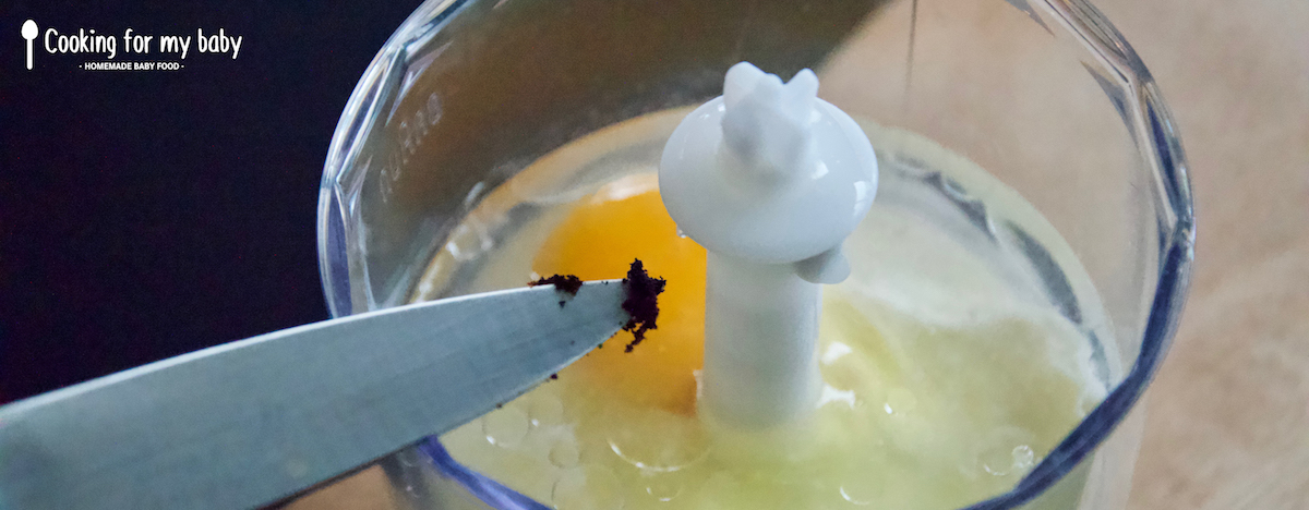 Recette de crêpes pour bébé à la vanille (sans sucre et sans lait, dès 10 mois) 6 Vanille pour pâte à crêpe pour bébé
