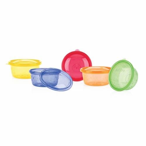 Nûby - Lot de 6 bols picnic 300ml pour bébé avec Couvercle