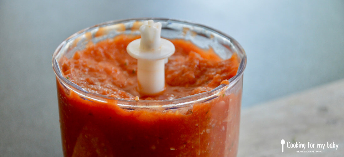 Sauce tomate pour bébé