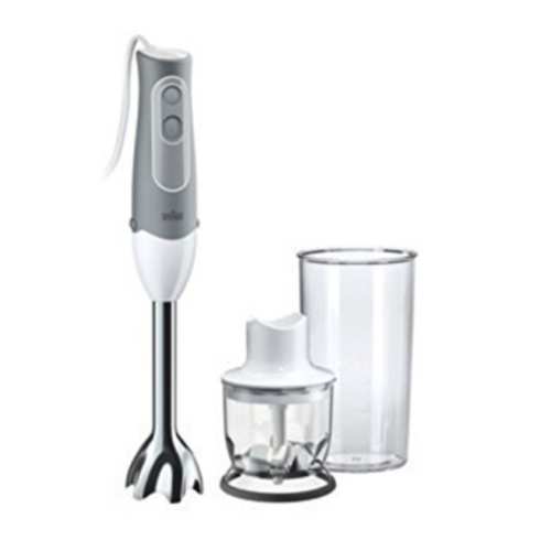 Braun - Mixeur Plongeant Acier Inoxydable Gris/Blanc 21 x 18 x 15 cm