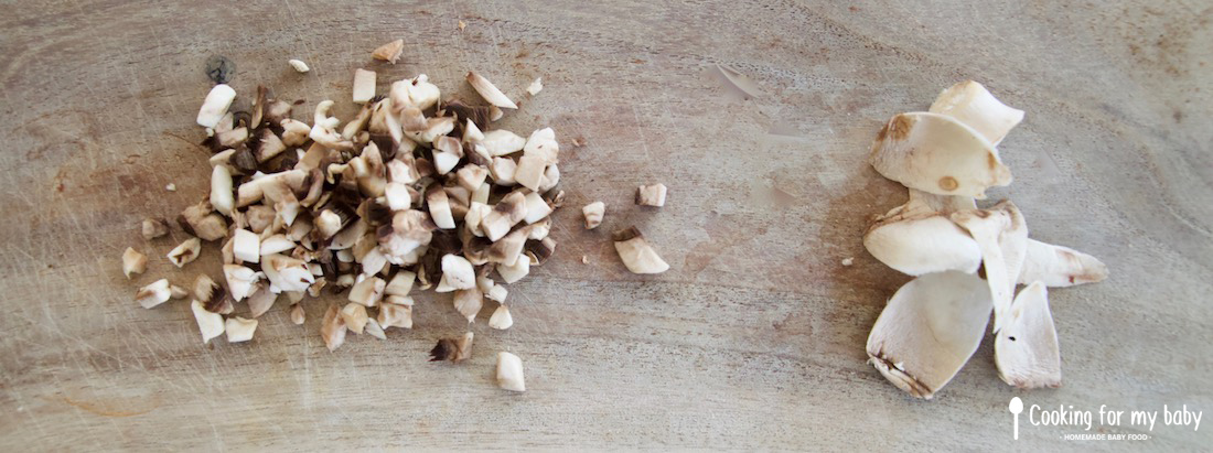 Mushrooms for baby blanquette
