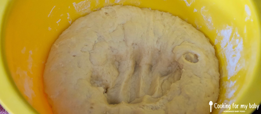 Punching down baby brioche dough