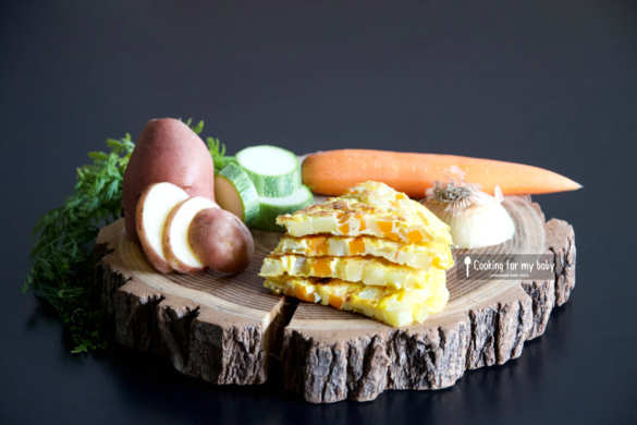 Recette de tortilla de légumes pour bébé (Dès 12 mois)