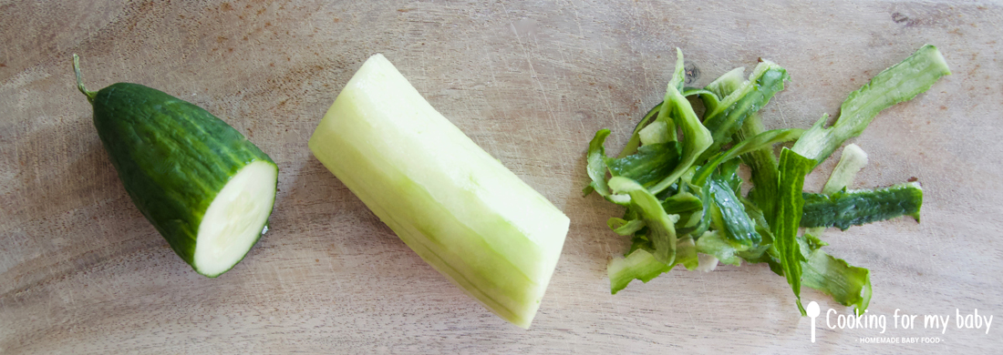 Recette De Veloute De Courgette Concombre Et Saint Moret Pour Bebe Des 7 Mois Cooking For My Baby